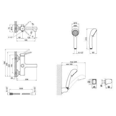 Будкрам купити Змішувач для ванни Qtap Inspai CRM 006 Змішувач для ванни Qtap Inspai CRM 006 4