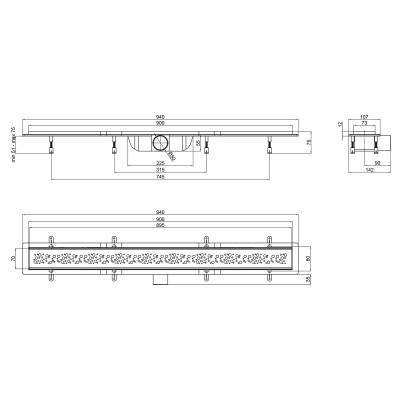 Будкрам купить Трап Qtap Dry FC304-900 линейный с сухим затвором и нержавеющей решеткой 900х73 Трап Qtap Dry FC304-900 линейный с сухим затвором и нержавеющей решеткой 900х73 4