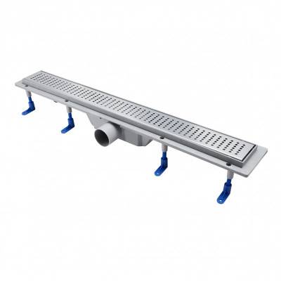 Будкрам купить Трап Qtap Dry FB304-700 линейный с сухим затвором и нержавеющей решеткой 700х73