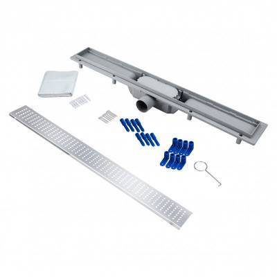 Будкрам купить Трап Qtap Dry FB304-700 линейный с сухим затвором и нержавеющей решеткой 700х73 Трап Qtap Dry FB304-700 линейный с сухим затвором и нержавеющей решеткой 700х73 8