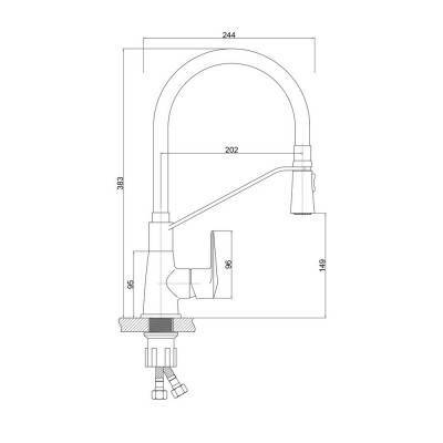 Будкрам купить Смеситель для кухни Qtap Estet CRG 007F Смеситель для кухни Qtap Estet CRG 007F 4