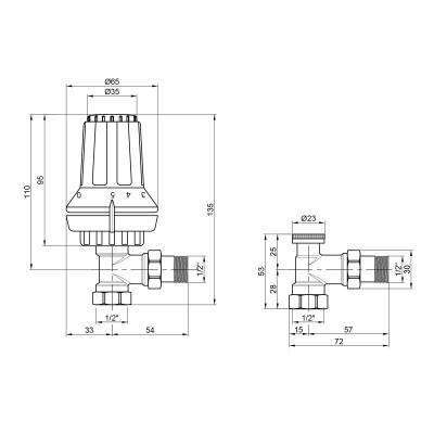 Будкрам купити Комплект термостатичний Danfoss RAS-C+RA-FN+RLV-S 1/2" кутовий (013G2228) Комплект термостатичний Danfoss RAS-C+RA-FN+RLV-S 1/2" кутовий (013G2228) 2