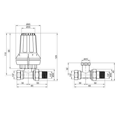 Будкрам купити Комплект термостатичний Danfoss RAS-C+RA-FN+RLV-S 1/2" прямий (013G2229) Комплект термостатичний Danfoss RAS-C+RA-FN+RLV-S 1/2" прямий (013G2229) 2