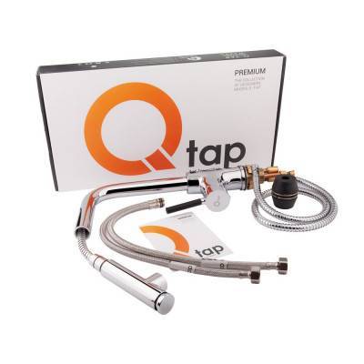 Будкрам купить Смеситель для кухни Qtap Inspai CRM 007F с выдвижным изливом Смеситель для кухни Qtap Inspai CRM 007F с выдвижным изливом 7