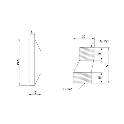 Будкрам купити Ексцентрик з декоративною чашею Lidz (CRM) 46 02 013 00 Ексцентрик з декоративною чашею Lidz (CRM) 46 02 013 00 3