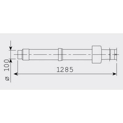 Будкрам купить Коаксиальный выход Sime для конденсационных котлов 60/100 1285 мм Коаксиальный выход Sime для конденсационных котлов 60/100 1285 мм 4