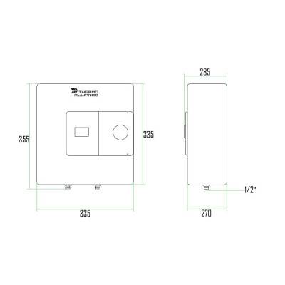 Будкрам купити Водонагрівач електричний Thermo Alliance 10 л над мийкою вертикальний, мокрий ТЕН 1,5 кВт SF10X15N Водонагрівач електричний Thermo Alliance 10 л над мийкою вертикальний, мокрий ТЕН 1,5 кВт SF10X15N 4