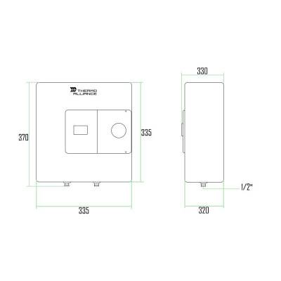 Будкрам купити Водонагрівач електричний Thermo Alliance 15 л над мийкою вертикальний, мокрий ТЕН 1,5 кВт SF15X15N Водонагрівач електричний Thermo Alliance 15 л над мийкою вертикальний, мокрий ТЕН 1,5 кВт SF15X15N 4