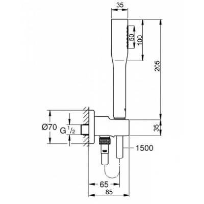 Будкрам купить Душевой гарнитур Grohe Euphoria Cosmopolitan Stick 26404000 Душевой гарнитур Grohe Euphoria Cosmopolitan Stick 26404000 4
