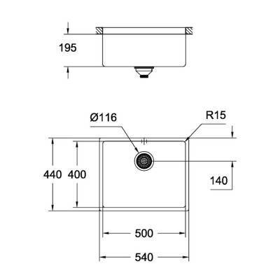 Будкрам купить Кухонная мойка Grohe Sink K700U 31574GN0 Кухонная мойка Grohe Sink K700U 31574GN0 4
