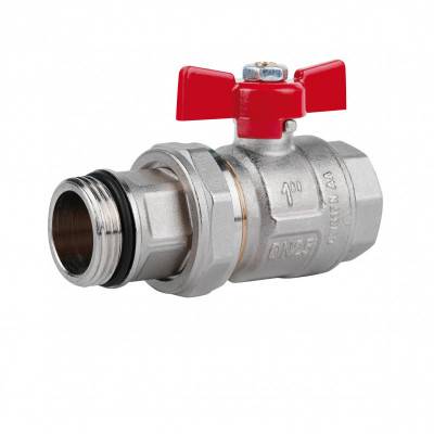 Будкрам купити Кран кульовий "Американка" Icma Red 1" з антипротечкою прямий №215