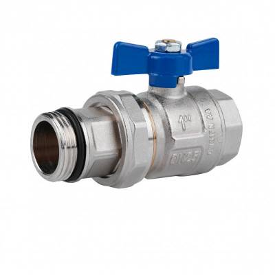 Будкрам купити Кран кульовий "Американка" Icma Blue 1" з антипротечкою прямий №215