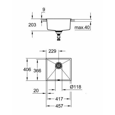 Будкрам купить Кухонная мойка Grohe Sink K700 Undermount 31653AT0 Кухонная мойка Grohe Sink K700 Undermount 31653AT0 4