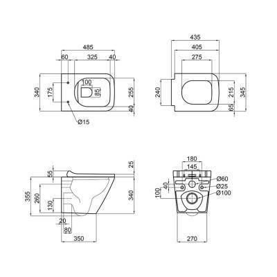 Будкрам купити Унітаз підвісний Qtap Tern безободковий з сидінням Soft-close QT1733052ERW Унітаз підвісний Qtap Tern безободковий з сидінням Soft-close QT1733052ERW 4