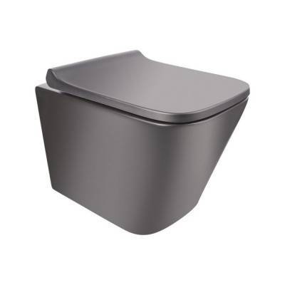 Будкрам купить Унитаз подвесной Qtap Tern безободковый с сиденьем Soft-close QT1733052ERMB