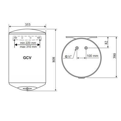 Будкрам купити Водонагрівач Tesy Anticalc Slim 50 л, сухий ТЕН 2х0,8 кВт (GCV503516DB14TBRC) 304890 Водонагрівач Tesy Anticalc Slim 50 л, сухий ТЕН 2х0,8 кВт (GCV503516DB14TBRC) 304890 4