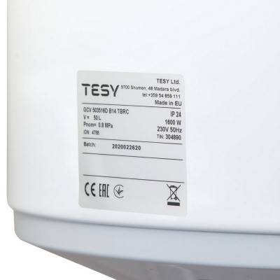 Будкрам купити Водонагрівач Tesy Anticalc Slim 50 л, сухий ТЕН 2х0,8 кВт (GCV503516DB14TBRC) 304890 Водонагрівач Tesy Anticalc Slim 50 л, сухий ТЕН 2х0,8 кВт (GCV503516DB14TBRC) 304890 7