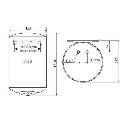 Будкрам купити Водонагрівач Tesy Anticalc Slim 80 л, сухий ТЕН 2х1,2 кВт (GCV803524DB14TBRC) 304891 Водонагрівач Tesy Anticalc Slim 80 л, сухий ТЕН 2х1,2 кВт (GCV803524DB14TBRC) 304891 4