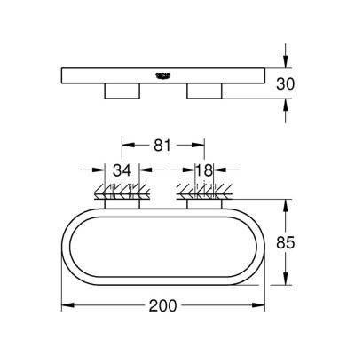 Будкрам купить Полотенцедержатель Grohe Selection 41035000 Полотенцедержатель Grohe Selection 41035000 4