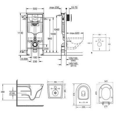 Будкрам купить Набор инсталляция 4 в 1 Grohe Rapid SL 38772001 + унитаз с сиденьем Qtap Swan QT16335178W Набор инсталляция 4 в 1 Grohe Rapid SL 38772001 + унитаз с сиденьем Qtap Swan QT16335178W 4