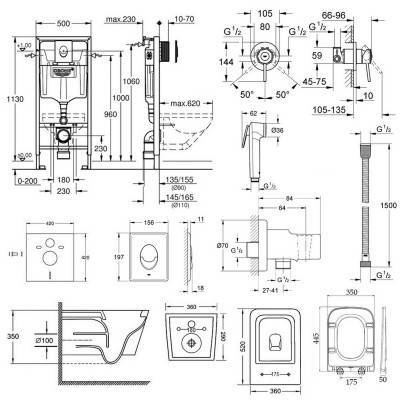 Будкрам купить Комплект инсталляция Grohe Rapid SL 38722001 + унитаз с сиденьем Qtap Crow QT05335170W + набор для гигиенического душа со смесителем Grohe BauClassic 111048 Комплект инсталляция Grohe Rapid SL 38722001 + унитаз с сиденьем Qtap Crow QT05335170W + набор для гигиенического душа со смесителем Grohe BauClassic 111048 4