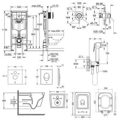 Будкрам купить Комплект инсталляция Grohe Rapid SL 38722001 + унитаз с сиденьем Qtap Crow QT05335170W + набор для гигиенического душа со смесителем Grohe BauClassic 2904800S Комплект инсталляция Grohe Rapid SL 38722001 + унитаз с сиденьем Qtap Crow QT05335170W + набор для гигиенического душа со смесителем Grohe BauClassic 2904800S 4