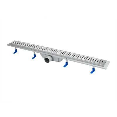 Будкрам купить Трап Qtap Dry FA304-900 линейный с сухим затвором и нержавеющей решеткой 900х73