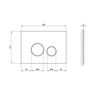Будкрам купить Панель смыва для унитаза Qtap Nest QT0111V1164GW Панель смыва для унитаза Qtap Nest QT0111V1164GW 4