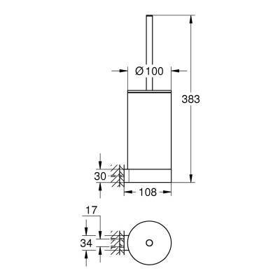 Будкрам купить Ершик для унитаза Grohe Selection 41076000 Ершик для унитаза Grohe Selection 41076000 4