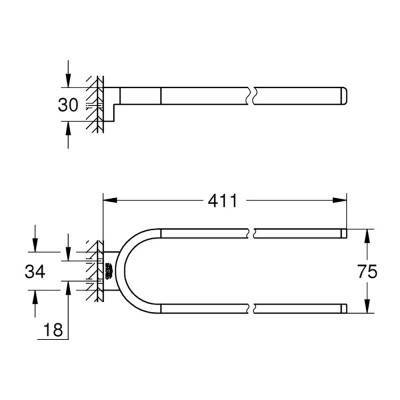 Будкрам купить Полотенцедержатель Grohe Selection 41059000 Полотенцедержатель Grohe Selection 41059000 4