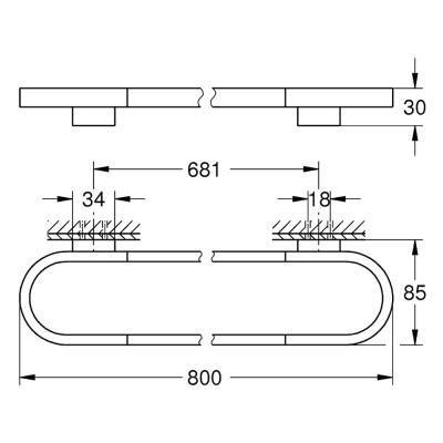 Будкрам купити Рушникотримувач Grohe Selection 41058000 Рушникотримувач Grohe Selection 41058000 4