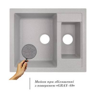 Будкрам купить Кухонная мойка с дополнительной чашей Lidz 615x500/200 GRA-09 (LIDZGRA09615500200) Кухонная мойка с дополнительной чашей Lidz 615x500/200 GRA-09 (LIDZGRA09615500200) 5