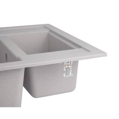 Будкрам купить Кухонная мойка с дополнительной чашей Lidz 615x500/200 GRA-09 (LIDZGRA09615500200) Кухонная мойка с дополнительной чашей Lidz 615x500/200 GRA-09 (LIDZGRA09615500200) 7