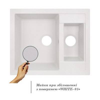 Будкрам купить Кухонная мойка с дополнительной чашей Lidz 615x500/200 WHI-01 (LIDZWHI01615500200) Кухонная мойка с дополнительной чашей Lidz 615x500/200 WHI-01 (LIDZWHI01615500200) 5