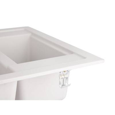 Будкрам купить Кухонная мойка с дополнительной чашей Lidz 615x500/200 WHI-01 (LIDZWHI01615500200) Кухонная мойка с дополнительной чашей Lidz 615x500/200 WHI-01 (LIDZWHI01615500200) 7