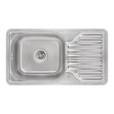 Будкрам купити Кухонна мийка Lidz 7642 0,8 мм Micro Decor (LIDZ764208MICDEC)