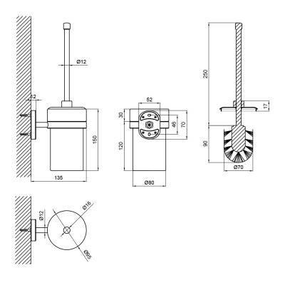 Будкрам купить Ершик для унитаза Lidz (WHI) 114.05.02 Ершик для унитаза Lidz (WHI) 114.05.02 4