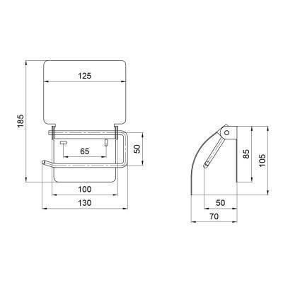 Будкрам купити Тримач для туалетного паперу Lidz (CRM) 121.04.04 Тримач для туалетного паперу Lidz (CRM) 121.04.04 4