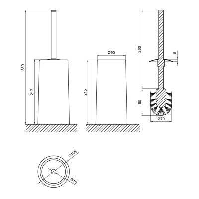 Будкрам купить Ершик для унитаза Lidz (PIN) 121.05.11 Ершик для унитаза Lidz (PIN) 121.05.11 4