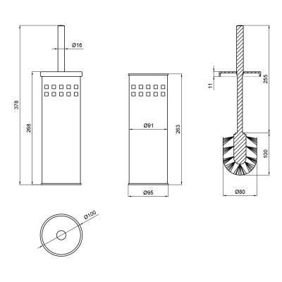 Будкрам купить Ершик для унитаза Lidz (CRM) 121.05.09 Ершик для унитаза Lidz (CRM) 121.05.09 4