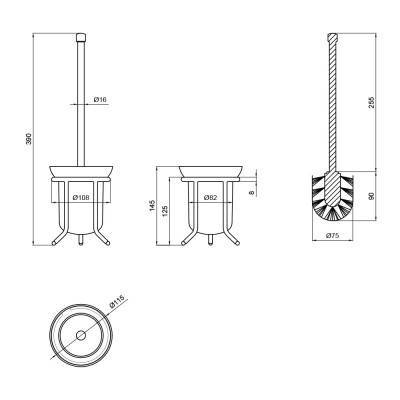 Будкрам купить Ершик для унитаза Lidz (CRG) 121.05.04 Ершик для унитаза Lidz (CRG) 121.05.04 4