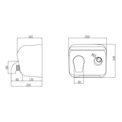Будкрам купити Сушарка для рук Lidz (NKS) 130.01.95 2300 Вт Сушарка для рук Lidz (NKS) 130.01.95 2300 Вт 4