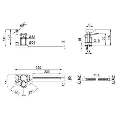 Будкрам купить Смеситель для биде Lidz (CRM) 20 38 024 01 приставка для унитаза Смеситель для биде Lidz (CRM) 20 38 024 01 приставка для унитаза 4