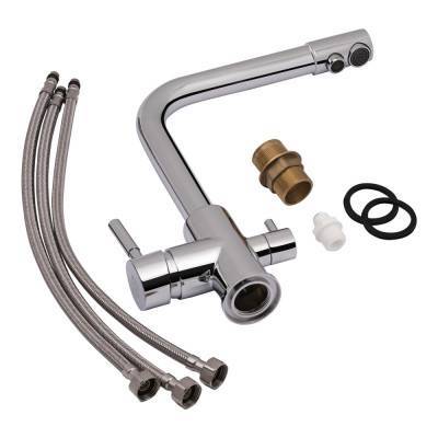 Будкрам купити Змішувач для кухні Lidz (CRM) Over 38 020 із підключенням до фільтра Змішувач для кухні Lidz (CRM) Over 38 020 із підключенням до фільтра 8