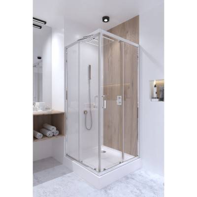 Будкрам купить Душевая кабина Qtap Taurus CRM1099SC6 90х90 см, стекло Clear 6 мм без поддона Душевая кабина Qtap Taurus CRM1099SC6 90х90 см, стекло Clear 6 мм без поддона 10