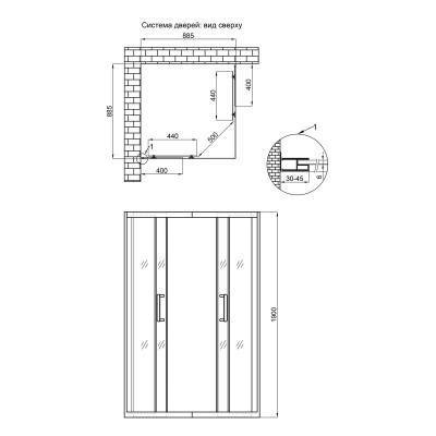 Будкрам купить Душевая кабина Qtap Taurus WHI1099SC6 90х90 см, стекло Clear 6 мм без поддона Душевая кабина Qtap Taurus WHI1099SC6 90х90 см, стекло Clear 6 мм без поддона 4