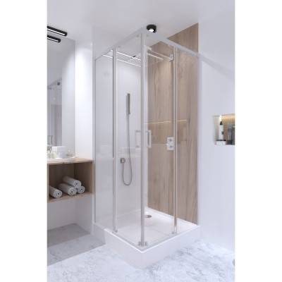 Будкрам купить Душевая кабина Qtap Taurus WHI1099SC6 90х90 см, стекло Clear 6 мм без поддона Душевая кабина Qtap Taurus WHI1099SC6 90х90 см, стекло Clear 6 мм без поддона 10