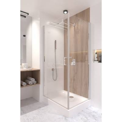 Будкрам купить Душевая кабина Qtap Gemini CRM1018RC6 100х80 см, стекло Clear 6 мм без поддона Душевая кабина Qtap Gemini CRM1018RC6 100х80 см, стекло Clear 6 мм без поддона 10