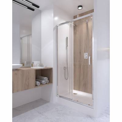 Будкрам купить Душевая дверь в нишу Qtap Taurus CRM201-11.C6 97-108x185 см, стекло Clear 6 мм, покрытие CalcLess Душевая дверь в нишу Qtap Taurus CRM201-11.C6 97-108x185 см, стекло Clear 6 мм, покрытие CalcLess 11