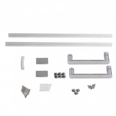 Будкрам купить Душевая дверь в нишу Qtap Gemini CRM209.C6 90х190 см, стекло Clear 6 мм, покрытие CalcLess Душевая дверь в нишу Qtap Gemini CRM209.C6 90х190 см, стекло Clear 6 мм, покрытие CalcLess 10